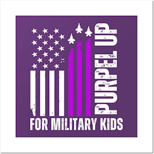 Purple Up For Military Kids Posters and Art